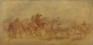 Studie til The Horse Fair af Rosa Bonheur