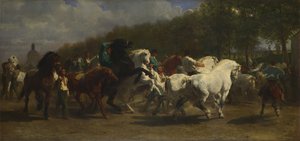 Hestemessen, 1855 af Rosa Bonheur