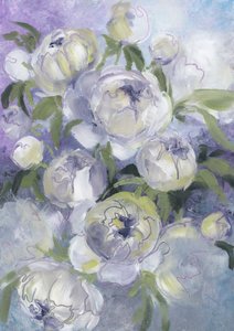 Bløde pæonblomster