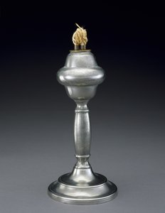 Væskelampe, ca. 1840-1860 (tin) af Roswell Gleason