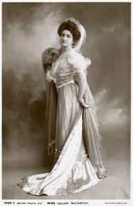 Lillah McCarthy, britisk skuespillerinde og teatermanager, omkring 1900-tallet.