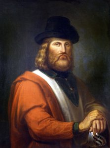 Giuseppe Garibaldi maleri af R.E.Hauser af Rudolf Eduard Hauser