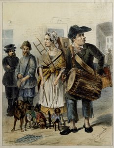 En tjener tager hundene ud, 1843 af Rudolf Kasimirovich Zhukovsky