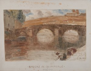 Brücke i Quimperlé I af Rudolf Konopa