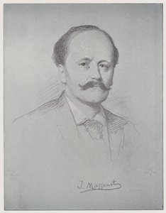 Jules Emile Frederic Massenet (litho) af Rudolf Lehmann
