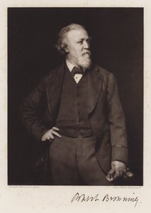 Robert Browning (litho) af Rudolf Lehmann