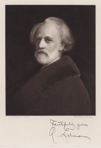Rudolf Lehmann, Selvportræt (litho)
