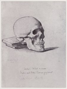 Schillers kranium (litho)