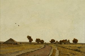 Hollandsk landskab med gårde