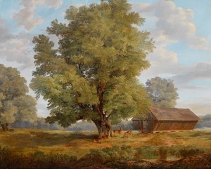 Hjorte i Praterau af Rudolf Swoboda