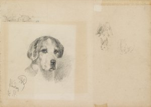 Portræt af en hund: Windsor, 1877 af Rudolf Wimmer
