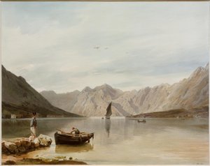 Udsigt mod Mula og Dobrota nær Cattaro af Rudolf von Alt