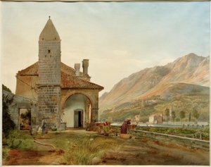 Franciskanerklosteret i Omblatal nær Ragusa af Rudolf von Alt