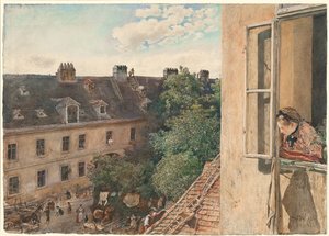 Udsigt over Alservorstadt, 1872 af Rudolf von Alt