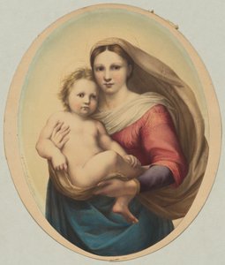 Kopi efter Raphaels Sixtinske Madonna af Rudolph Geudtner