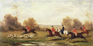Jagtscene, ca. 1920 af Rudolph Stone