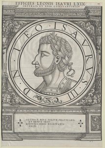 Den østromerske kejser Leo III (tryk)