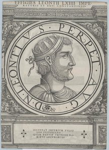 Den østromerske kejser Leontios (tryk) af Rudolph Wyssenbach