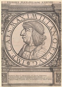 Den hellige romerske kejser Maximilian I (print) af Rudolph Wyssenbach