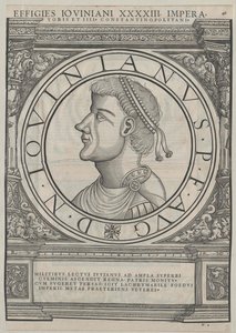 Den romerske kejser Flavius Jovianus (tryk)