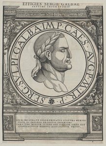 Den romerske kejser Galba (tryk) af Rudolph Wyssenbach