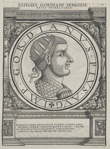 Den romerske kejser Gordian I (tryk) af Rudolph Wyssenbach