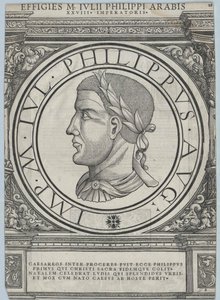 Den romerske kejser Filip den Arabiske (print)