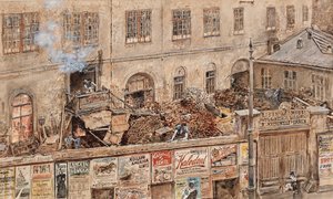 Kitschelt jernstøberiet ved Skodagasse i Wien af Rudolf von Alt