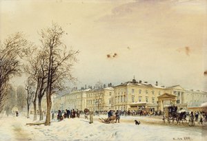 Nordstationen, Wien; Nordstationen, Wien, 1852 af Rudolf von Alt