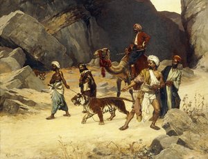Tigerjagten, 1896 af Rudolphe Ernst