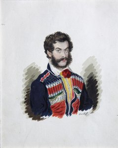 Portræt af decembrist-greven Zakhar Chernyshov 1796-1862, 1830