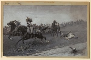 Blücher Unhorsed ved Ligny