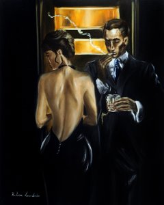 Røg og silke, 2025 (olie på lærred)