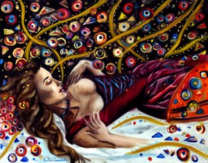 Within the Shimmering Dark, 2025 (olie på lærred)