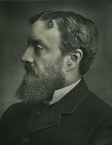 The Right Honourable Sir Michael Edward Hicks-Beach, Baronet, c1899. af Russell and Sons