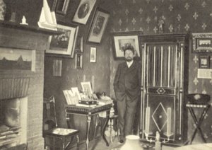 Anton Tjekhov i sit studie i Jalta, Krim af Russian Photographer