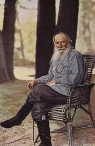 Leo Tolstoj (1828-1910), russisk romanforfatter, novelleforfatter og dramatiker af Russian Photographer