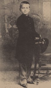 Leon Trotskij i en alder af 9, 1888 af Russian Photographer