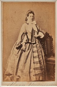 Marie Nikolaievna de Russie (1819-1876) - Storhertuginde Maria Nikolaevna af Rusland (1819-1876), hertuginde af Leuchtenberg, anonym. Albumin foto af Russian Photographer