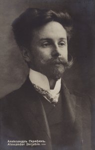 Portræt af Alexander Skrjabin