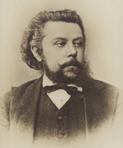 Portræt af Modest Mussorgsky af Russian Photographer