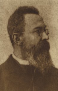 Portræt af Nikolai Rimsky-Korsakov af Russian Photographer