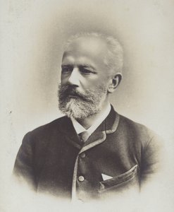 Portræt af Pjotr Iljitj Tjajkovskij af Russian Photographer