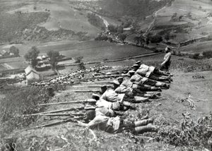 Russiske tropper under den russisk-japanske krig, 1904 af Russian Photographer