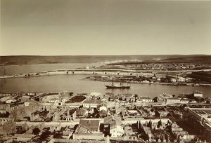 Den sydlige bugt og Cape Paul i Sevastopol (Sebastopol). Albumin-foto, slutningen af 1850