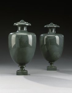 Et par Kalkan vaser, Peterhof, ca. 1800 af Russian School