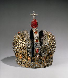 Kejserinde Anna Ioannovnas krone, Skt. Petersborg, 1730 (sølv, guld og ædelstene)