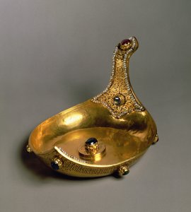 Tsar Mikhail Feodorovichs øse, Moskva Kreml Workshops, 1618 (guld med perler og ædelsten)