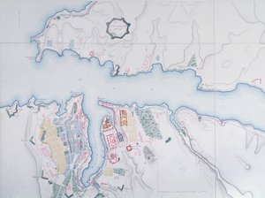 Kort over Sevastopol, 1854