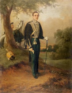 Mikhail Yurievich Lermontov (1814-41) af Russian School